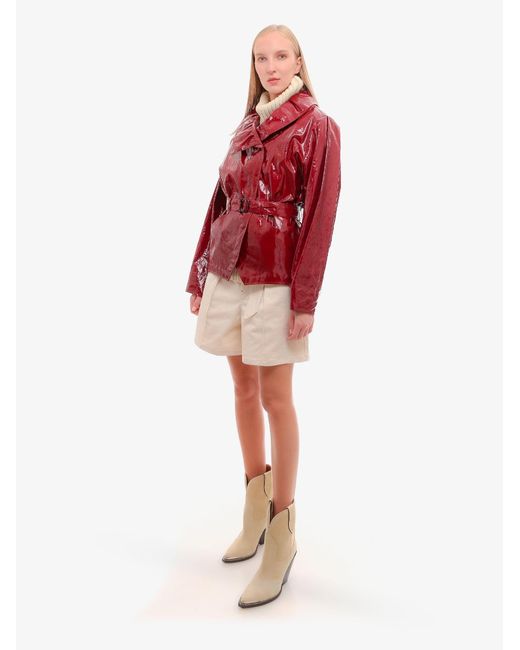 Isabel Marant Patent Jacket in Red - Save 42% - Lyst