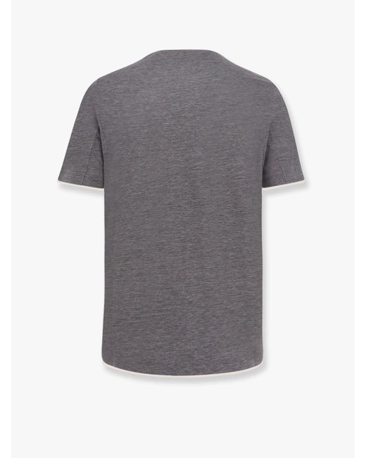 Brunello Cucinelli Gray T-shirt for men