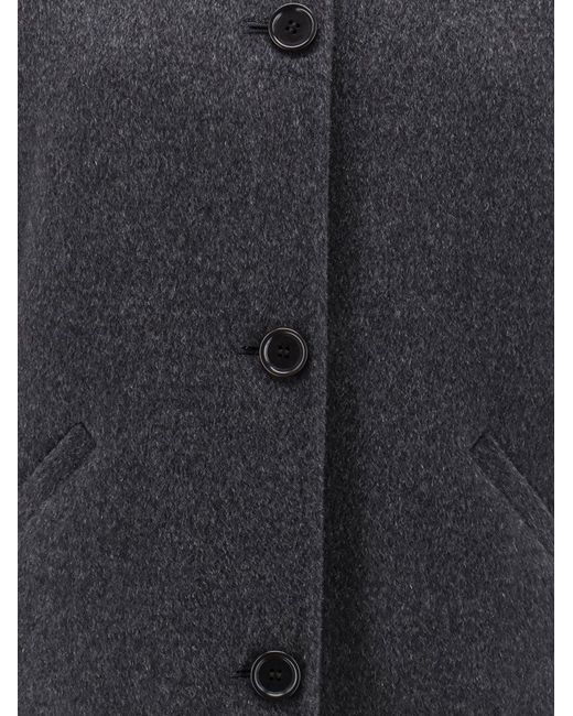 Aspesi Blue Unlined Wool Jacket