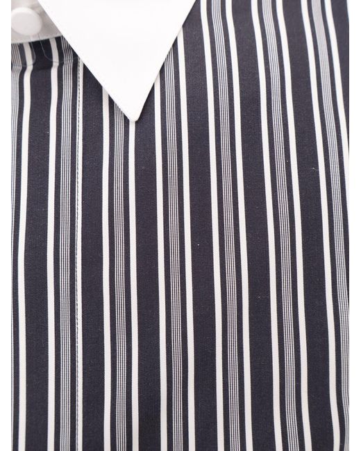 Tom Ford Gray Striped Cotton Shirt for men