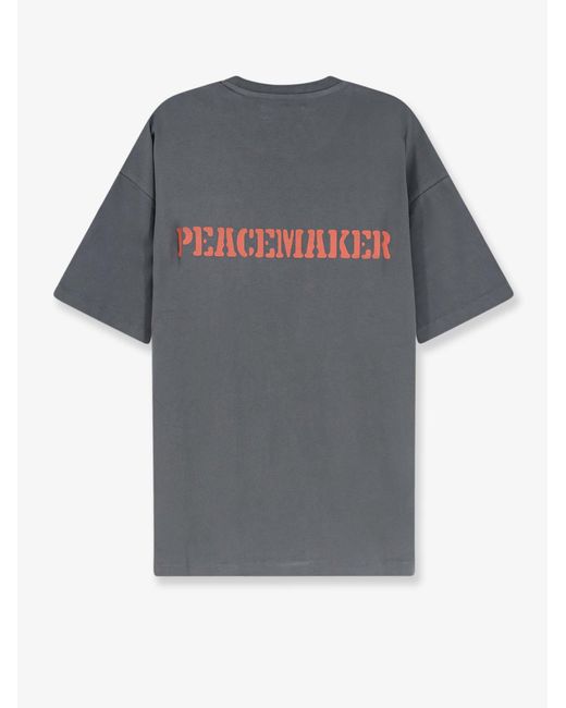 Oamc Peacemaker Gray Cotton T-Shirt for men