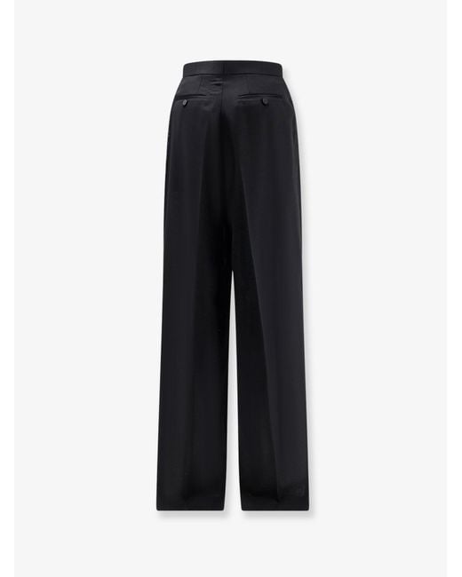 Tom Ford Black Light Wool Tuxedo Trousers