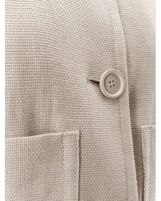 Max Mara White S Max Mara Jackets Lino Cotone Elastan