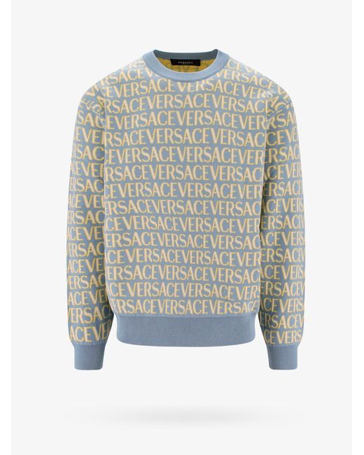 Versace Blue Sweater for men