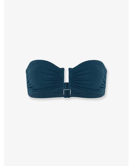 Eres Blue Lycra Bikini Top