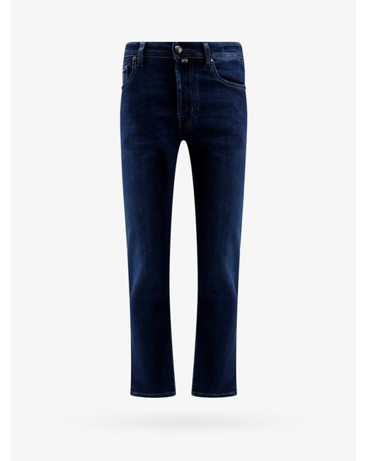 Jacob Cohen Blue Closure With Metal Buttons Jeans for men