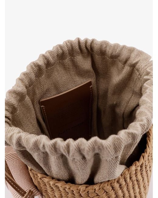 Chloé Natural Woody Raffia Bucket Bag