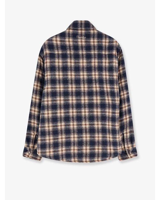 DUNST Blue Madras Pattern Flannel Jacket