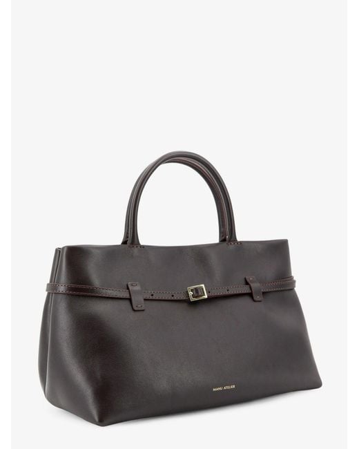 MANU Atelier Brown Le Cambon 35 Leather Handbag