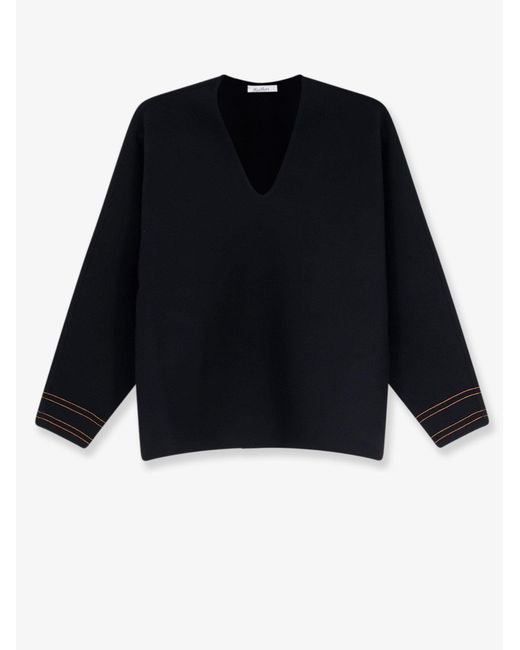 Max Mara Black Mxmundici Wool Blend Sweater