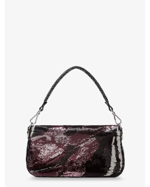 Fendi Multicolor Baguette Crossbody Bag With Night Butterfly Sequins