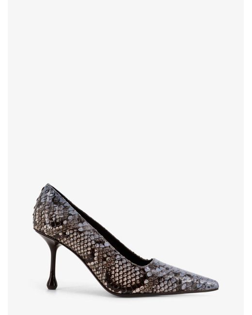 Jimmy Choo Brown Ixia 80 Leather Pumps