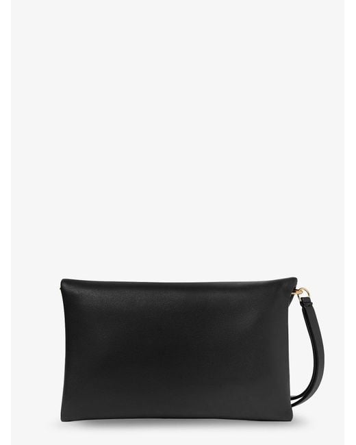 Fendi Black Mamma Baguette Leather Crossbody Bag