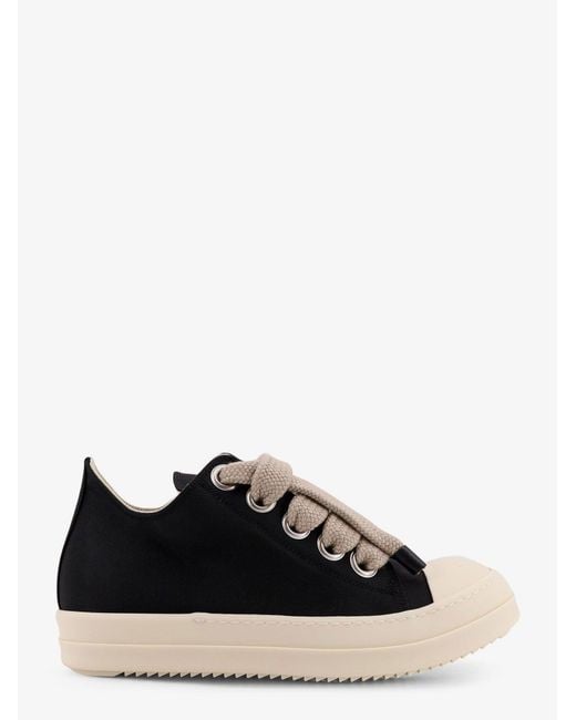 Rick Owens Black Jumbolace Low Sneaks Low-Top Sneakers for men