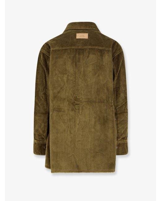 Corduroy Shirt-Uomo di AMI in Green da Uomo