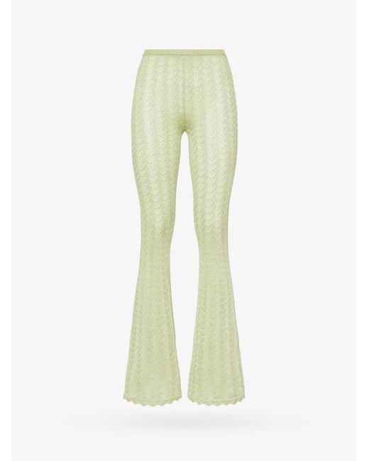 Alessandra Rich Green Flared Pants