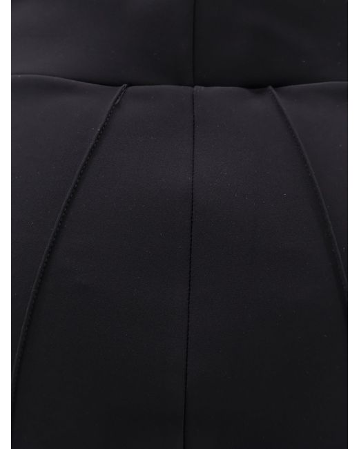Chiara Boni Blue Forever Jersey Trousers With Flared Bottom