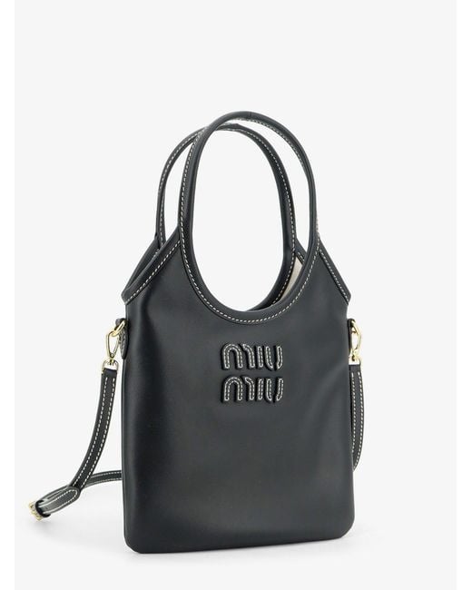 Miu Miu Black Ivy Leather Crossbody Bag