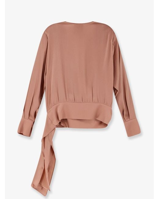 Semicouture Pink Satin Shirt