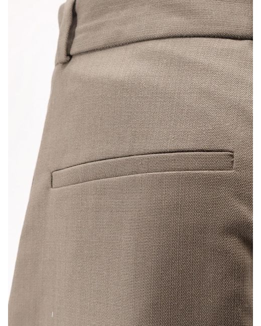 Studio Nicholson Natural Oversized Wool Blend Trousers for men