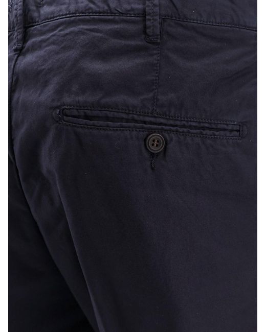 NUGNES 1920 Blue Regular Fit Cotton Bermuda Shorts for men