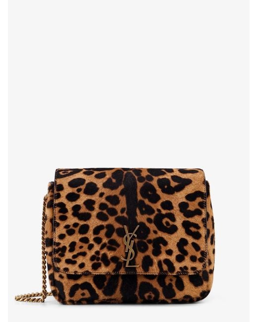 Saint Laurent Brown Kate Pony Skin Shoulder Bag
