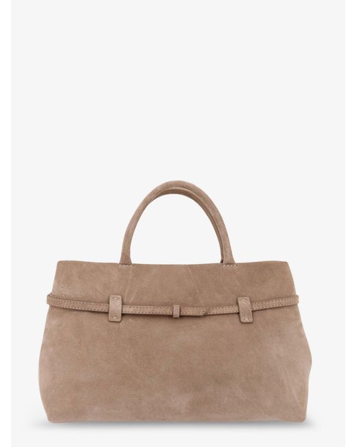 MANU Atelier Brown Le Cambon 35 Suede Shoulder Bag