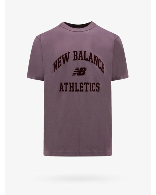 New Balance Purple T-shirt for men