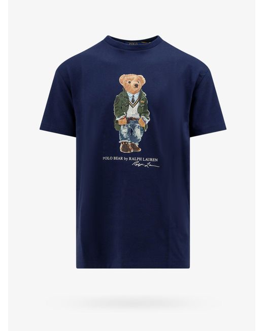 T-shirt Polo Bear in cotone di Polo Ralph Lauren in Blue da Uomo