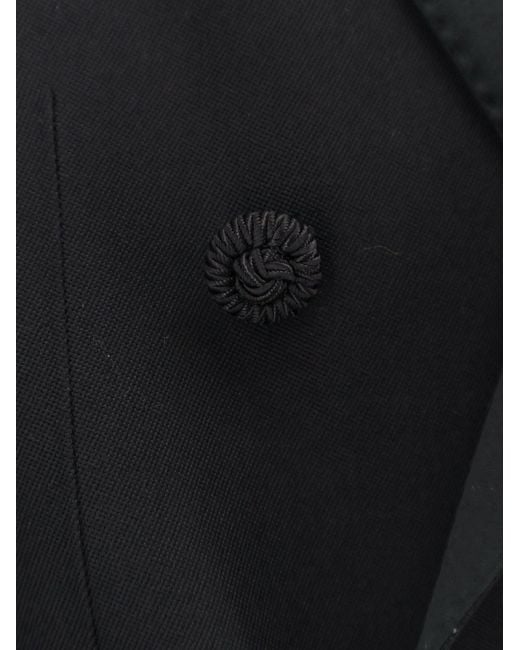 Valentino Blue Virgin Wool Blazer With Belt for men
