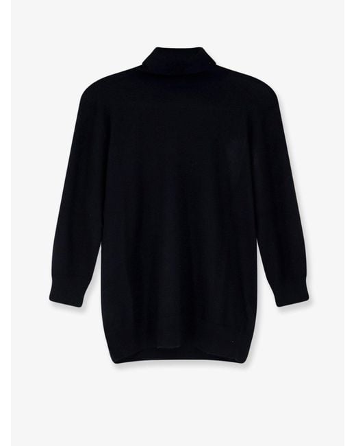 The Row Blue Cashmere Turtleneck