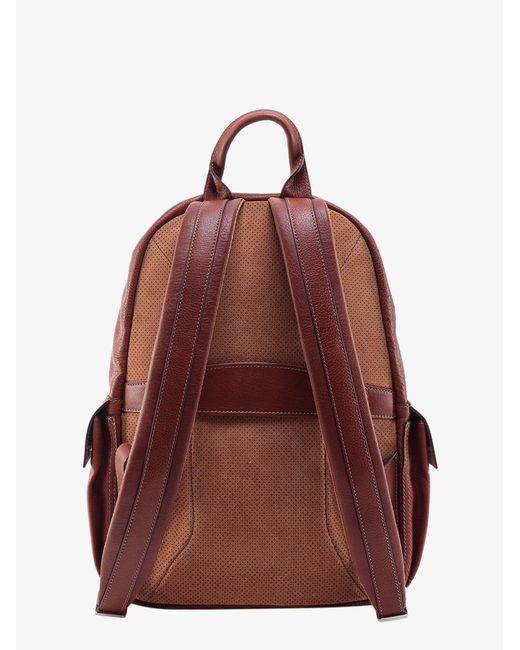 Brunello Cucinelli Red Backpack for men