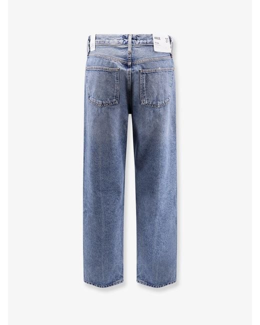 Agolde Blue 90' S Regenerative Cotton Jeans