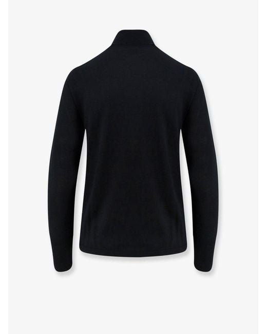 Aspesi Blue Virgin Wool Turtleneck Sweater