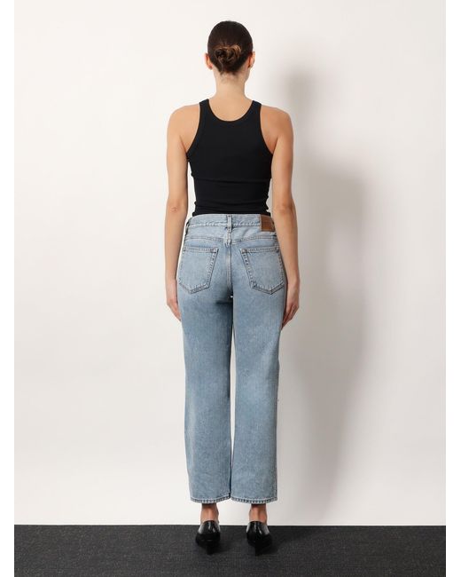 Totême Blue Low Straight Organic Cotton Jeans