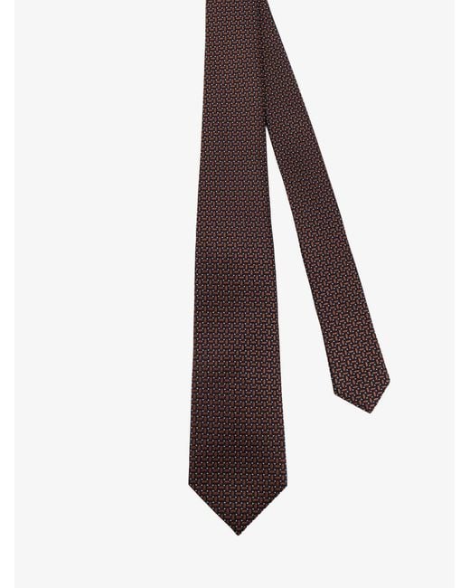 Cravatta di Kiton in Brown da Uomo