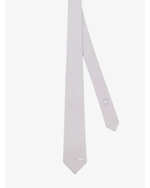 Gucci White Silk Tie for men