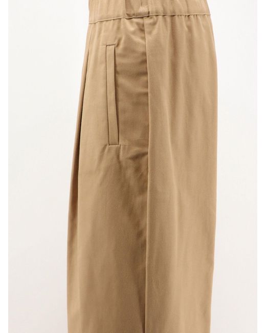 Semicouture Natural Stretch Cotton Trousers