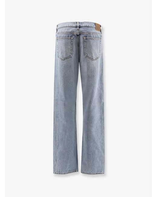 Totême Blue Low Straight Organic Cotton Jeans