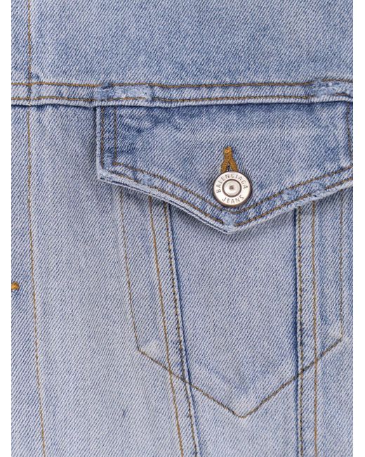Balenciaga Blue Washed Out Denim Jacket