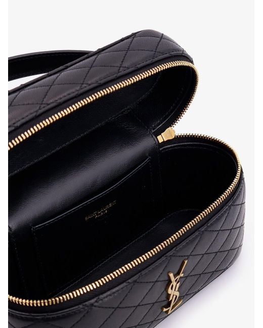 Saint Laurent Blue Gaby Vanity Leather Crossbody Bag