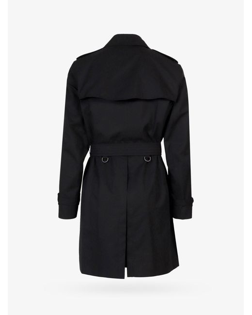 Burberry Cotton Trench Coat in Black for Men | Lyst