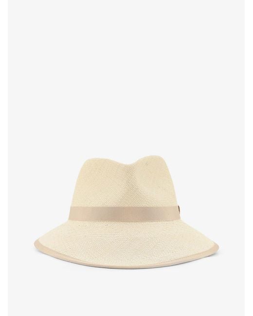 Cappello Con Nastro di Max Mara in Natural