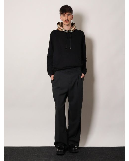 Burberry Blue Samuel Cotton Sweatshirt for men