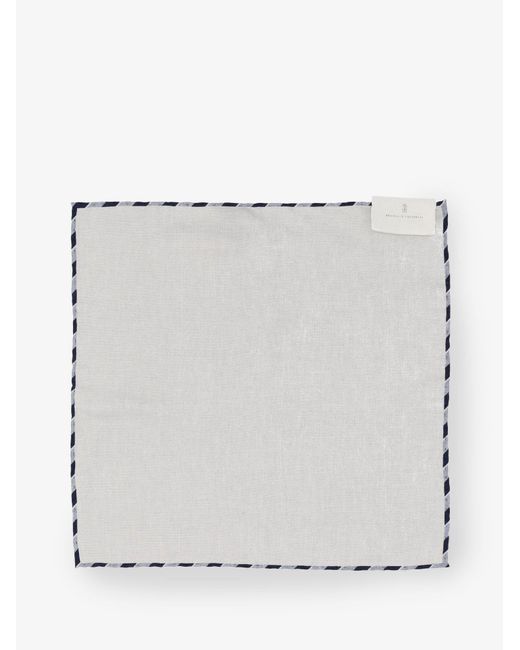 Pochette di Brunello Cucinelli in Gray da Uomo