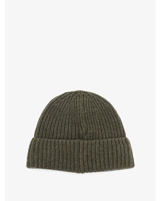 Stone Island Green Geelong Virgin Wool Hat for men