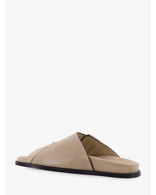 Alohas Natural Alba Suede Sandals