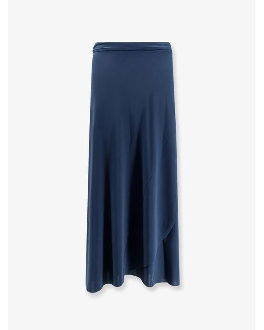 Eres Blue Julieta Jersey Pareo Skirt