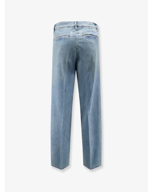 Lardini Blue Washed-Out Effect Jeans for men