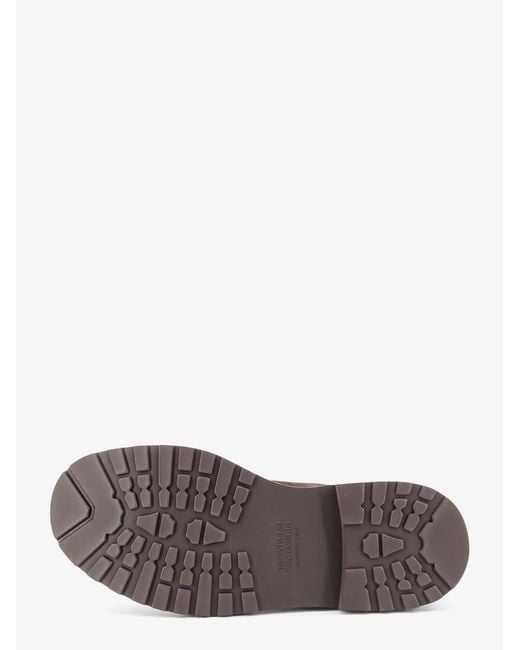 Brunello Cucinelli Brown Suede Boots With Monili Details
